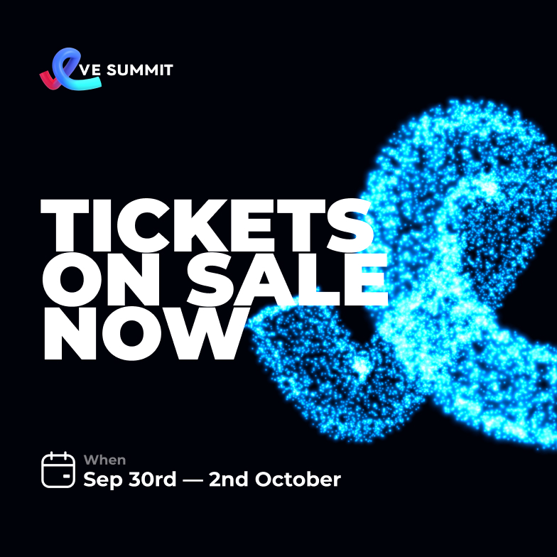 Ad reading “Tickets on sale now”, Sep 30 to 2nd October, over the particle mark